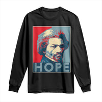 Frederick Douglass Hope Poster Long Sleeve Shirt African American Heritage - Wonder Print Shop