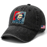 Frederick Douglass Hope Poster Washed Cotton Baseball Cap African American Heritage