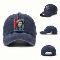 Frederick Douglass Hope Poster Washed Cotton Baseball Cap African American Heritage