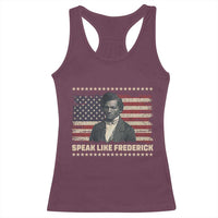 Speak Like Frederick Racerback Tank Top Black History Month Gift - Wonder Print Shop