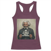 Frederick Douglass Quote Racerback Tank Top If There Is No Struggle There Is No Progress - Wonder Print Shop