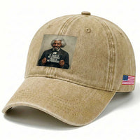Frederick Douglass Quote Washed Cotton Baseball Cap If There Is No Struggle There Is No Progress