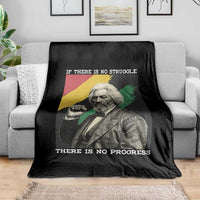 Frederick Douglass Struggle And Progress Throw Blanket Inspirational Black History - Wonder Print Shop