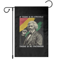 Frederick Douglass Struggle And Progress Garden Flag Inspirational Black History - Wonder Print Shop