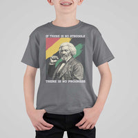Frederick Douglass Struggle And Progress T Shirt For Kid Inspirational Black History - Wonder Print Shop