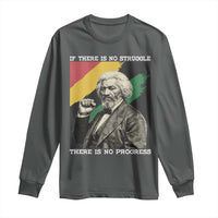 Frederick Douglass Struggle And Progress Long Sleeve Shirt Inspirational Black History - Wonder Print Shop