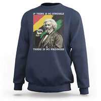 Frederick Douglass Struggle And Progress Sweatshirt Inspirational Black History - Wonder Print Shop