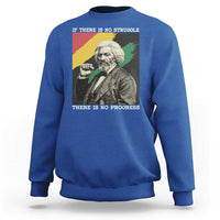Frederick Douglass Struggle And Progress Sweatshirt Inspirational Black History - Wonder Print Shop