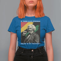 Frederick Douglass Struggle And Progress T Shirt For Women Inspirational Black History - Wonder Print Shop