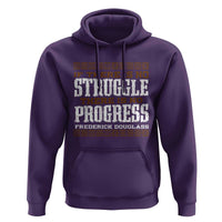 Frederick Douglass Empowerment Quote Gift Hoodie No Struggle No Progress - Wonder Print Shop