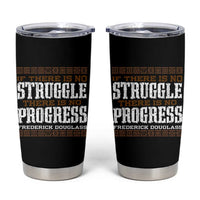 Frederick Douglass Empowerment Quote Gift Tumbler Cup No Struggle No Progress - Wonder Print Shop
