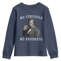Frederick Douglass Quote Youth Sweatshirt No Struggle No Progress - Wonder Print Shop