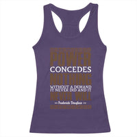 Frederick Douglass Racerback Tank Top Power Concedes Nothing Without A Demand - Wonder Print Shop