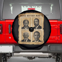 Vintage Black History Heroes Spare Tire Cover Strong Black Pride - Wonder Print Shop