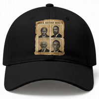 Vintage Black History Heroes Baseball Cap Strong Black Pride