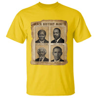 Vintage Black History Heroes T Shirt Strong Black Pride - Wonder Print Shop