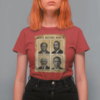 Vintage Black History Heroes T Shirt For Women Strong Black Pride - Wonder Print Shop