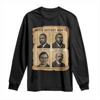 Vintage African American Heroes Long Sleeve Shirt Black Pride Inspiration - Wonder Print Shop