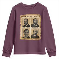 Vintage African American Heroes Youth Sweatshirt Black Pride Inspiration - Wonder Print Shop