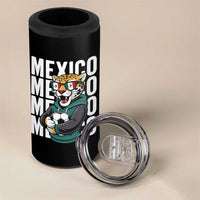 Fierce Mexico Jaguar Soccer Pride Fan Gift 4 in 1 Can Cooler Tumbler