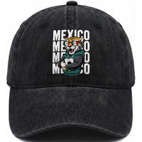 Fierce Mexico Jaguar Soccer Pride Fan Gift Washed Cotton Baseball Cap
