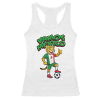 Vamos Mexico Fierce Leopard Racerback Tank Top Soccer 2026 Fan Gift