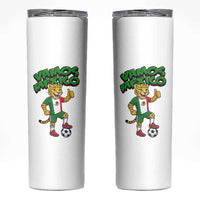 Vamos Mexico Fierce Leopard Skinny Tumbler Soccer 2026 Fan Gift