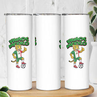 Vamos Mexico Fierce Leopard Skinny Tumbler Soccer 2026 Fan Gift
