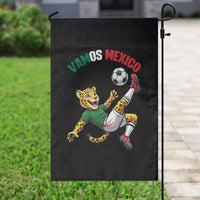 Vamos Mexico Fierce Leopard Soccer 2026 Garden Flag Mexican Fan Gift