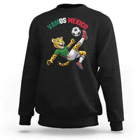 Vamos Mexico Fierce Leopard Soccer 2026 Sweatshirt Mexican Fan Gift