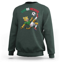 Vamos Mexico Fierce Leopard Soccer 2026 Sweatshirt Mexican Fan Gift