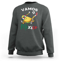 Vamos Mexico Taco Playing Soccer Sweatshirt Mexican Fan Gift