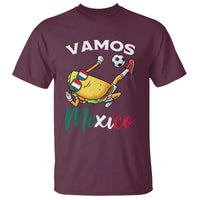 Vamos Mexico Taco Playing Soccer T Shirt Mexican Fan Gift