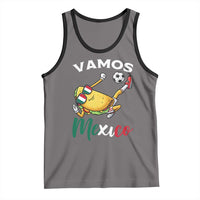 Vamos Mexico Taco Playing Soccer Tank Top Mexican Fan Gift