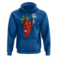 Cool Chili Pepper Soccer Player Hoodie Mexican Spicy Food Lover