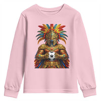 Legendary Tribal Soccer Warrior Youth Sweatshirt Football Lover