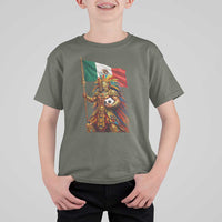 Legendary Mexican Soccer Warrior Pride T Shirt For Kid