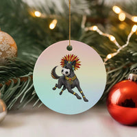 Xolo Dog Soccer Aztec Mexican Fan Gift Ceramic Ornament