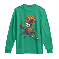 Xolo Dog Soccer Aztec Mexican Fan Gift Long Sleeve Shirt