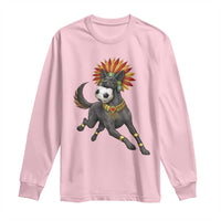 Xolo Dog Soccer Aztec Mexican Fan Gift Long Sleeve Shirt