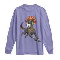 Xolo Dog Soccer Aztec Mexican Fan Gift Long Sleeve Shirt