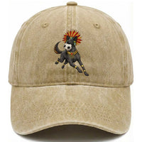 Xolo Dog Soccer Aztec Mexican Fan Gift Washed Cotton Baseball Cap