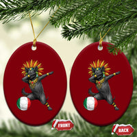 Aztec Xolo Dog Soccer Ceramic Ornament Mexican Heritage Fan Gift
