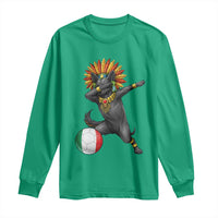Aztec Xolo Dog Soccer Long Sleeve Shirt Mexican Heritage Fan Gift