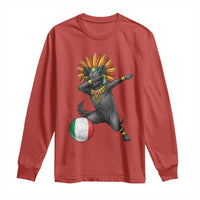 Aztec Xolo Dog Soccer Long Sleeve Shirt Mexican Heritage Fan Gift