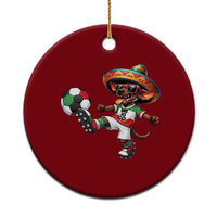 Funny Mexican Xolo Dog Playing Soccer Ceramic Ornament Football Fan Gift