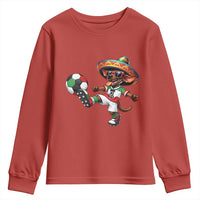 Funny Mexican Xolo Dog Playing Soccer Youth Sweatshirt Football Fan Gift