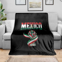 Mexico National Soccer Lover Throw Blanket Proud Mexican Fan Gift