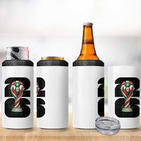 Proud Mexico National Soccer Lover Fan Gift 4 in 1 Can Cooler Tumbler