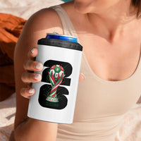 Proud Mexico National Soccer Lover Fan Gift 4 in 1 Can Cooler Tumbler